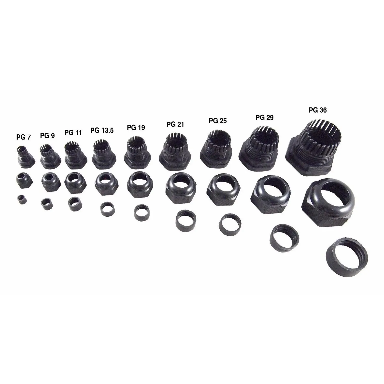 PLASTIC GLAND PG-7 BLACK - Image 4